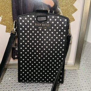 Kate Spade Black and White Polka Dot Crossbody Bag
